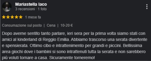 genera un template dove inserire delle recensioni…